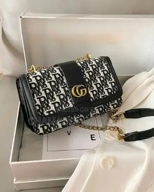 Chic Designer-Inspired Monogram Crossbody Bag