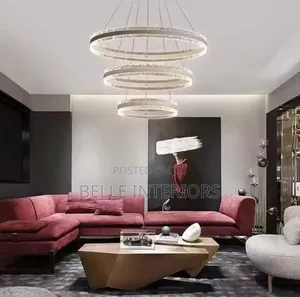 Living Room. Chandelier Simple Modern