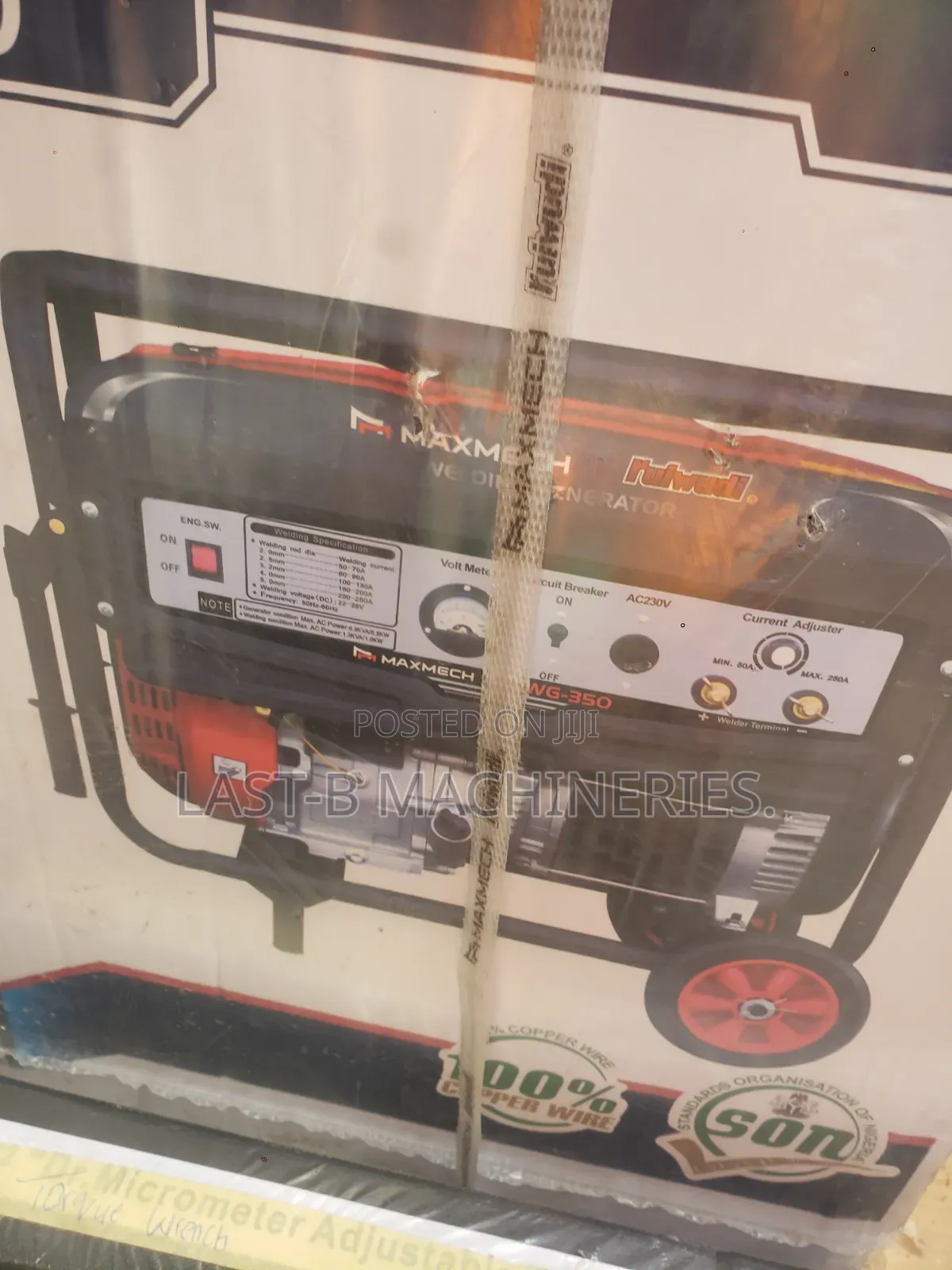 5.5kw 6.9kva Maxmech Welding Generator