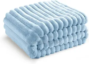 Luxury Fur Rabbit Blanket for Bed and Couch