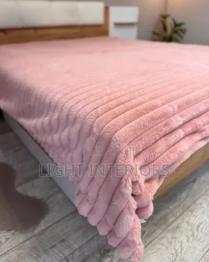 Cool Coloured Fur Rabbit Blanket