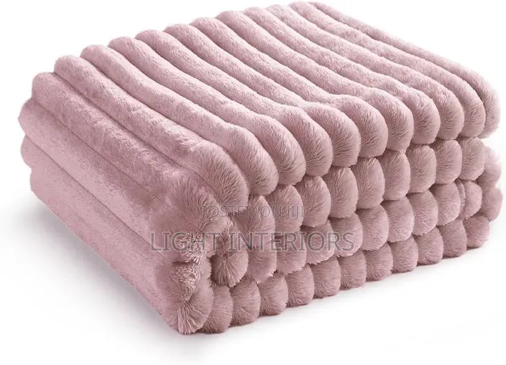 Cool Coloured Fur Rabbit Blanket