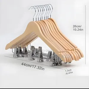 High Quality Wooden Hanger With Clip