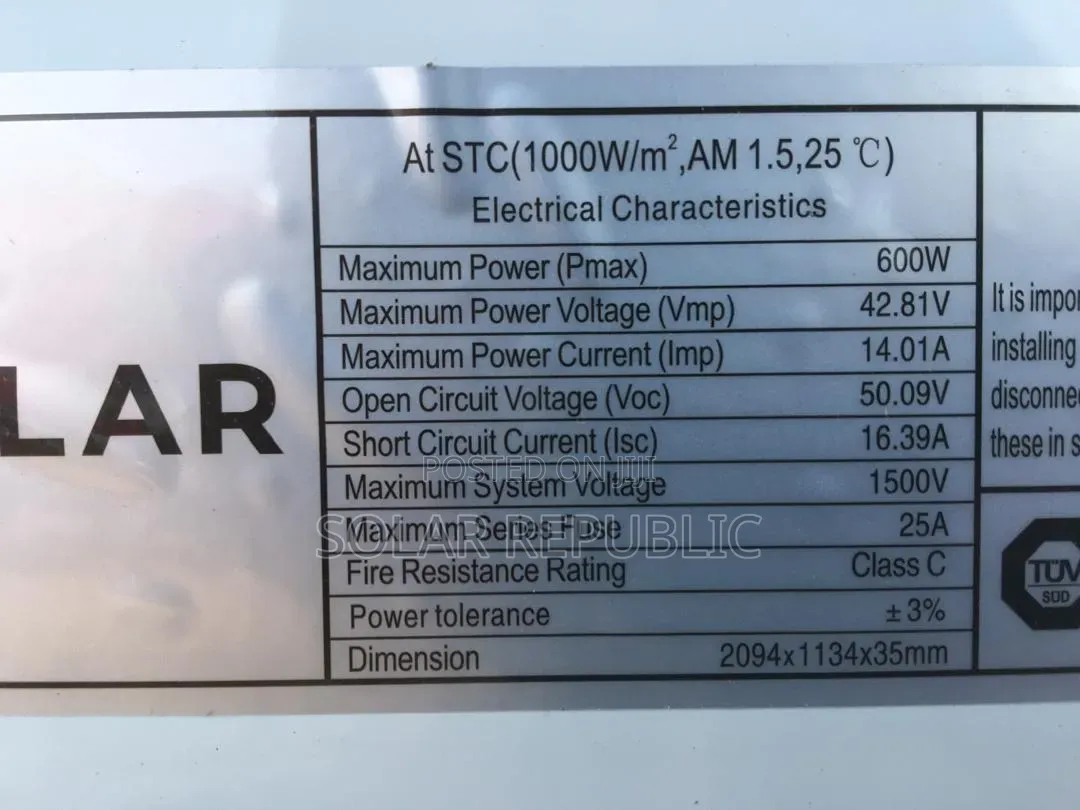600w 9solar Mono Panels