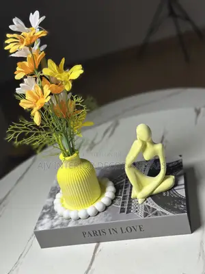 Gypsum Interior Decor and Plant