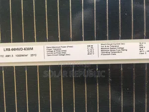 630w Solar Panel Longi 20bb