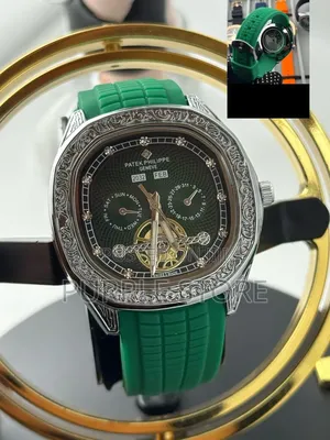 Patek Philippe Rubber Strap Watches Transparent Back