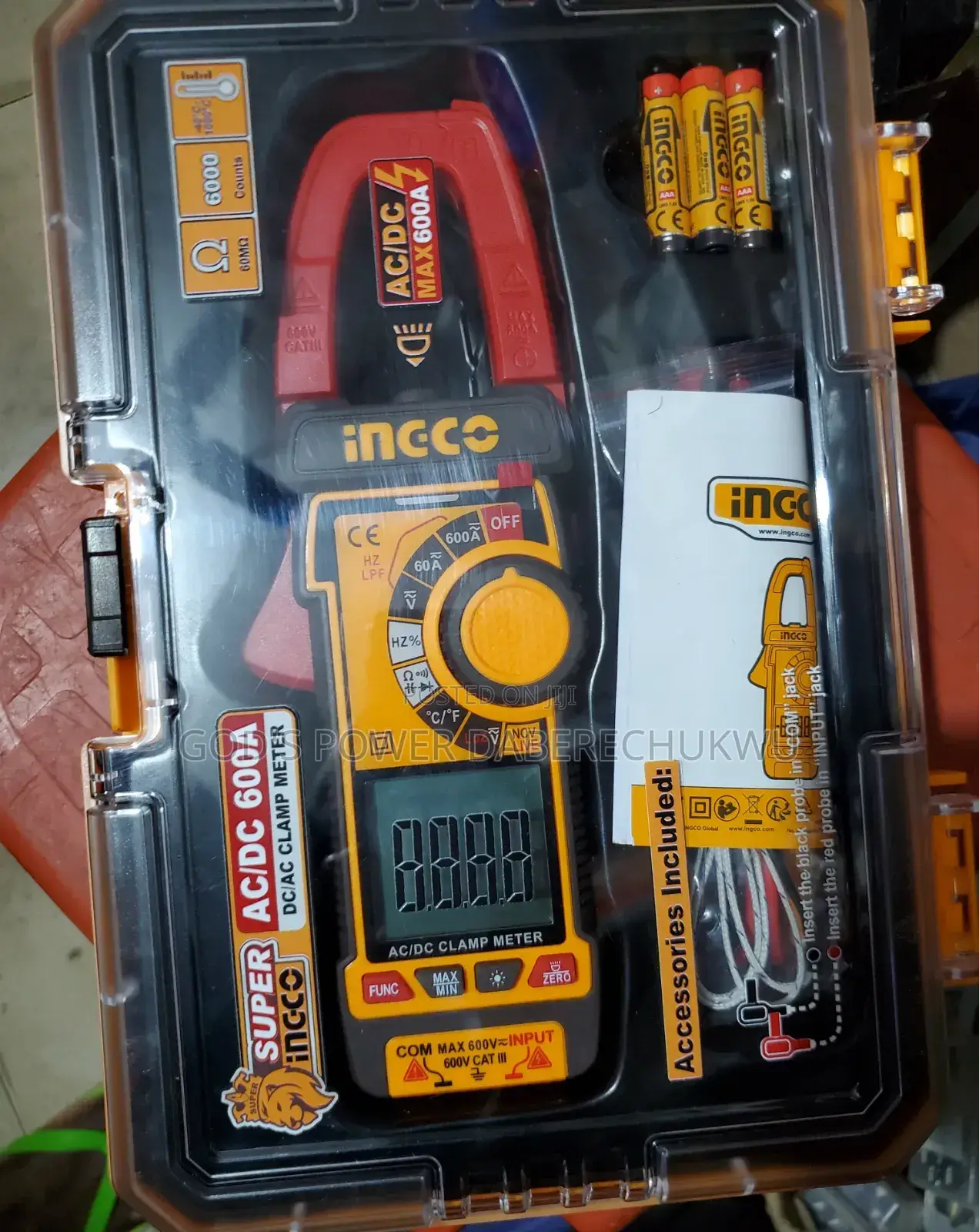 Ingco 600a Ac/Dc Clamp Meter