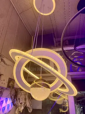 Two Rings and Ball Led Chandelier