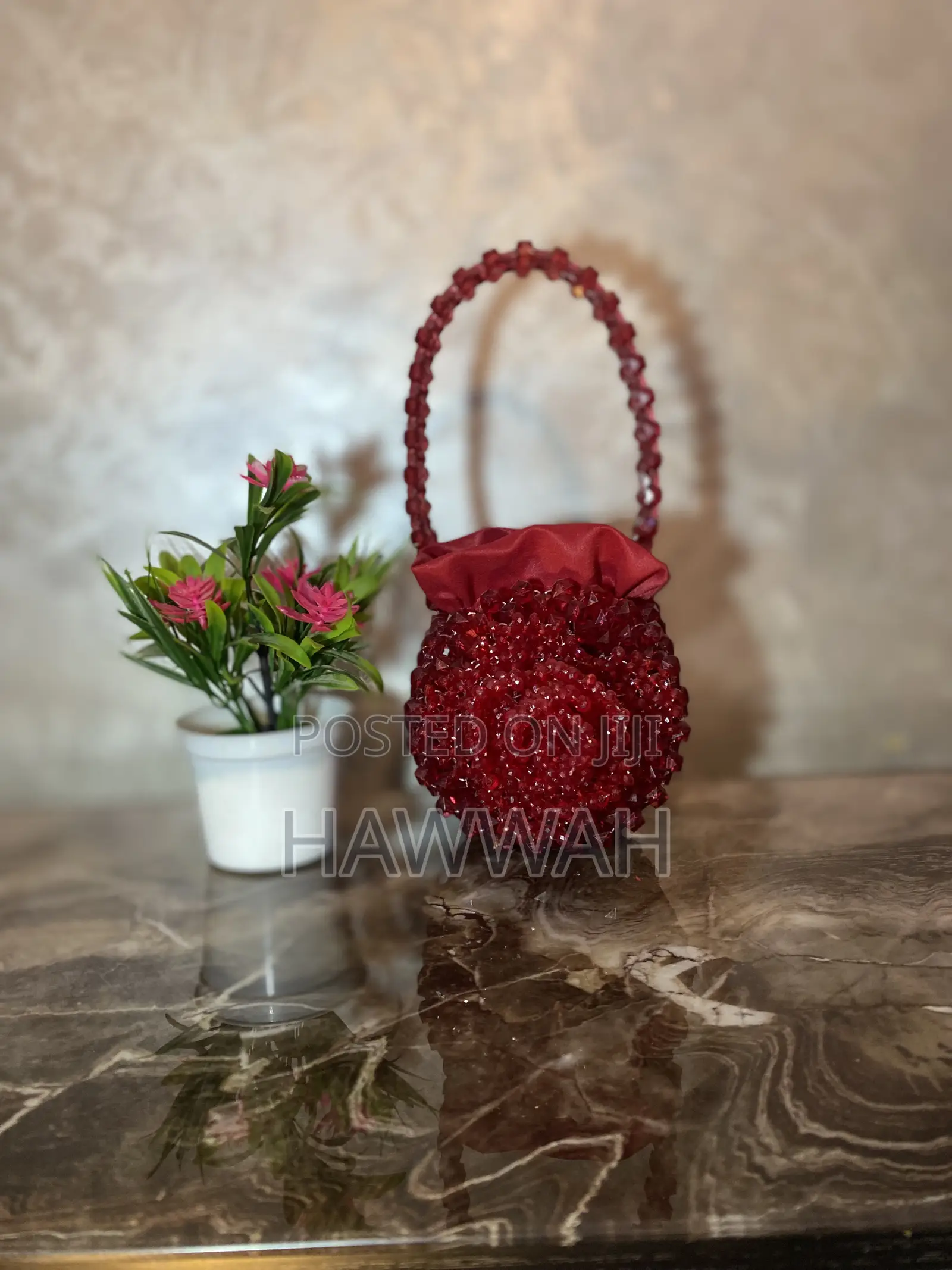 Beaded Bag ( Ruby Bloom)