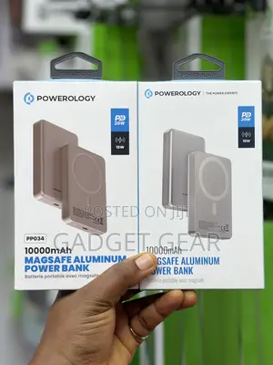 Powerology 10,000mah Magsafe Aluminum Power Bank — Brand New, Sealed