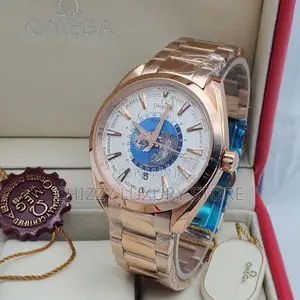 Omega Quality Luxury Men Chain Strap Wristwatch