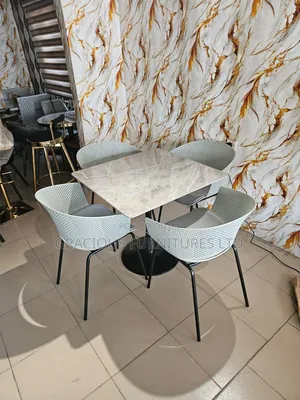 Modern 4 Seater Marble Dining Set