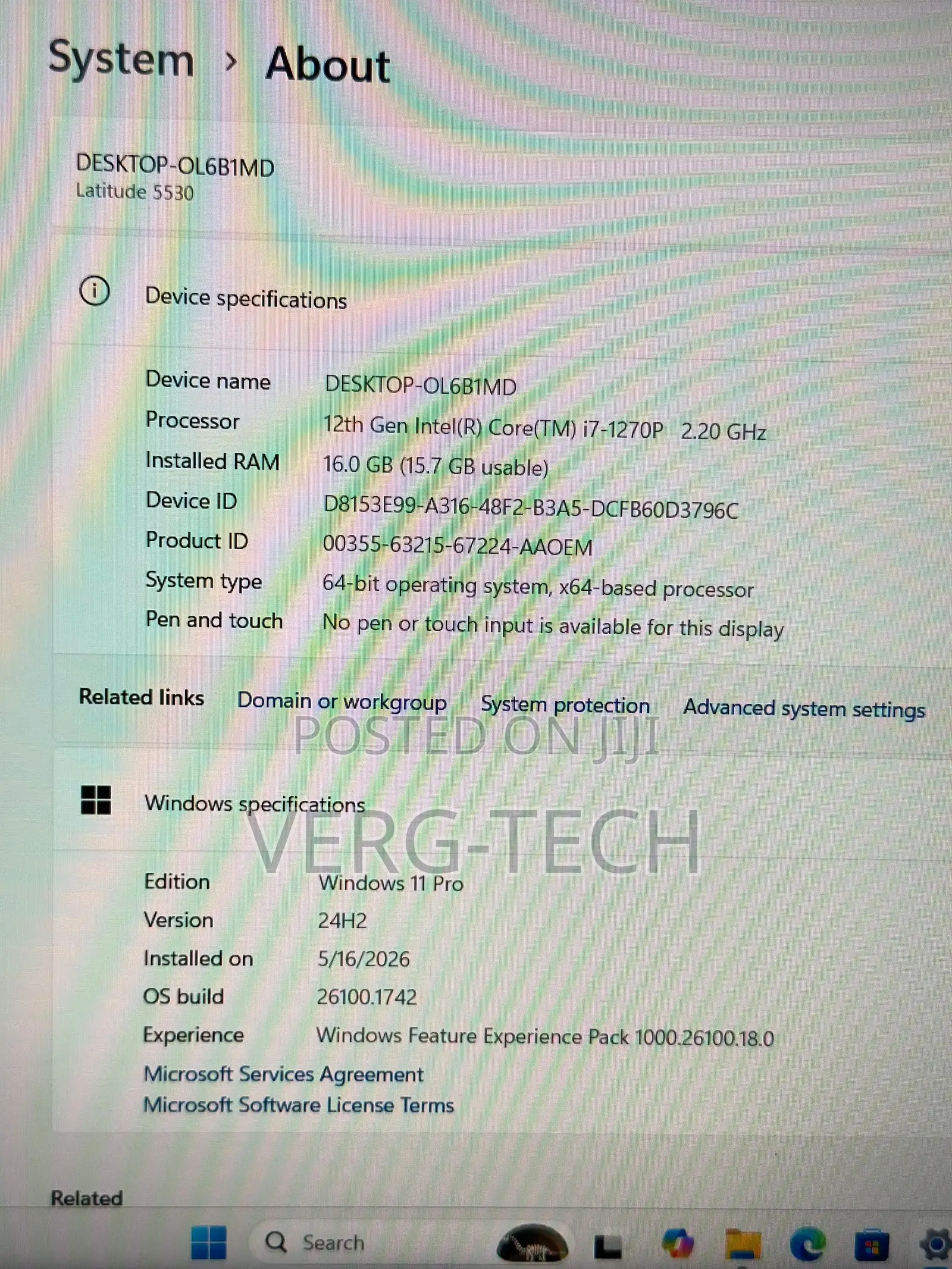 Laptop Dell Latitude 5530 16GB Intel Core i7 SSD 512GB