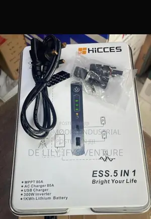 Hicess 1khw Solar Generator With 300w Output Capacity