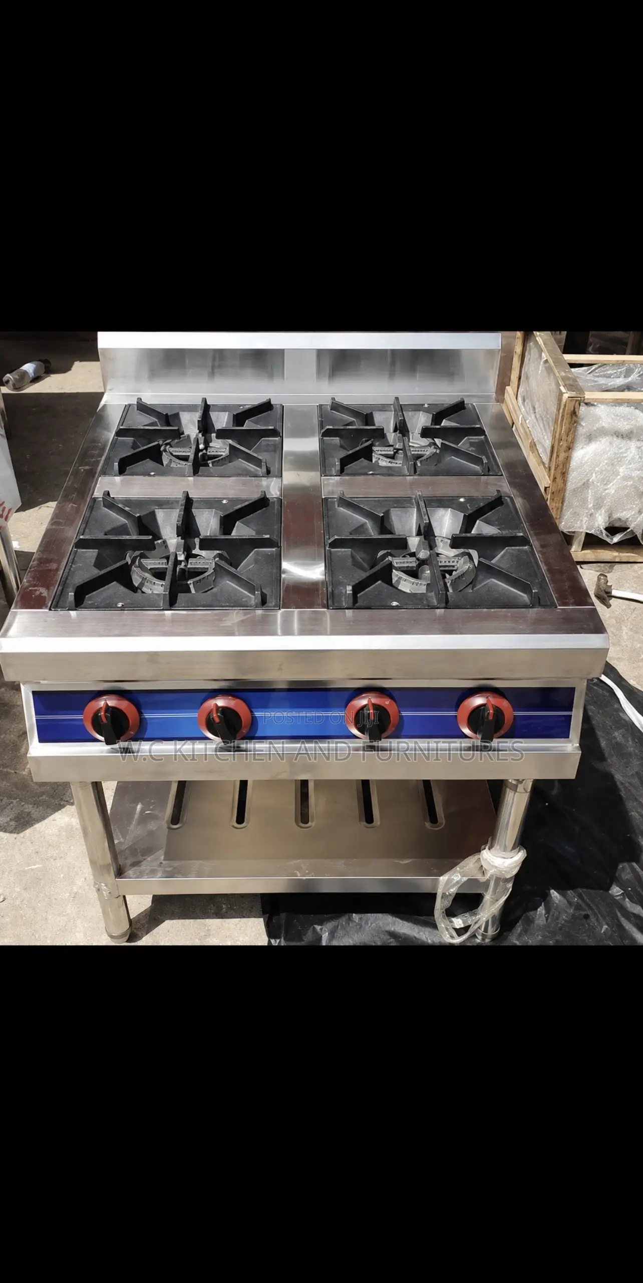 Heavy Duty Industrial 4 Burner Cooker