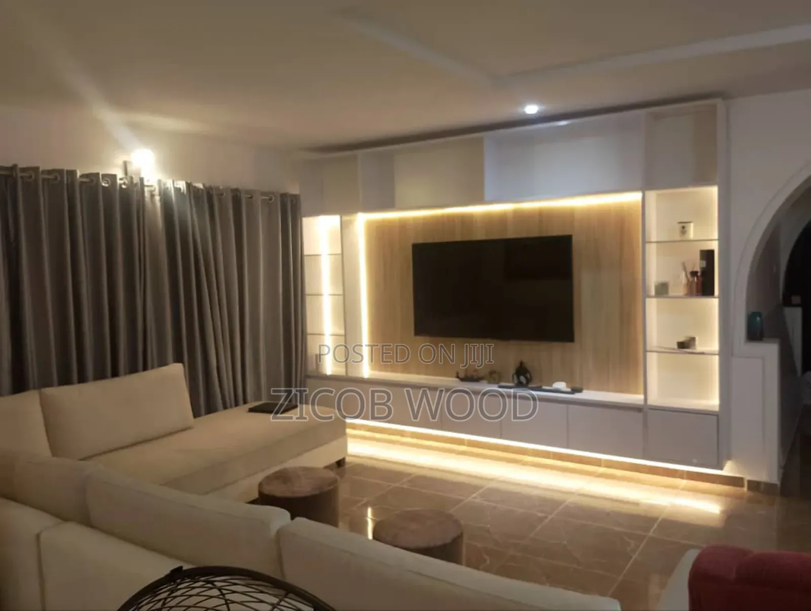 Modern U Tv Console