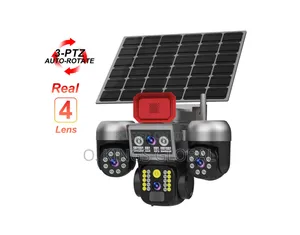 V380 Pro 4g Sim 4 Lens Aov Solar Powered 3 Auto PTZ CCTV Camera