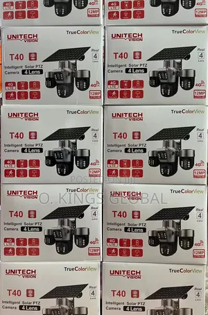 V380 Pro 4g Sim 4 Lens Aov Solar Powered CCTV Camera