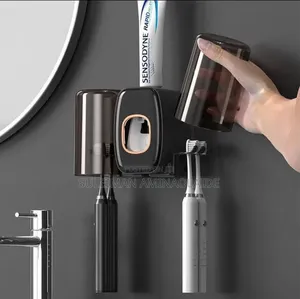 Toothbrush Holder and Toothpaste Dispenser