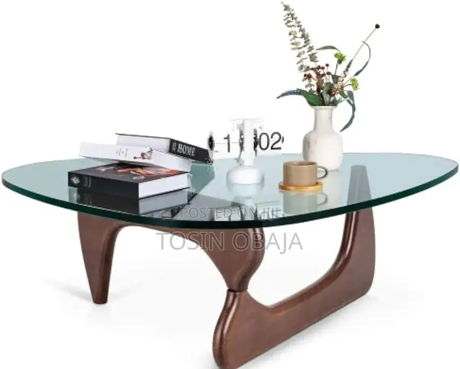 Center Table With 2 Side Stools (Dark Brown - King Sized)