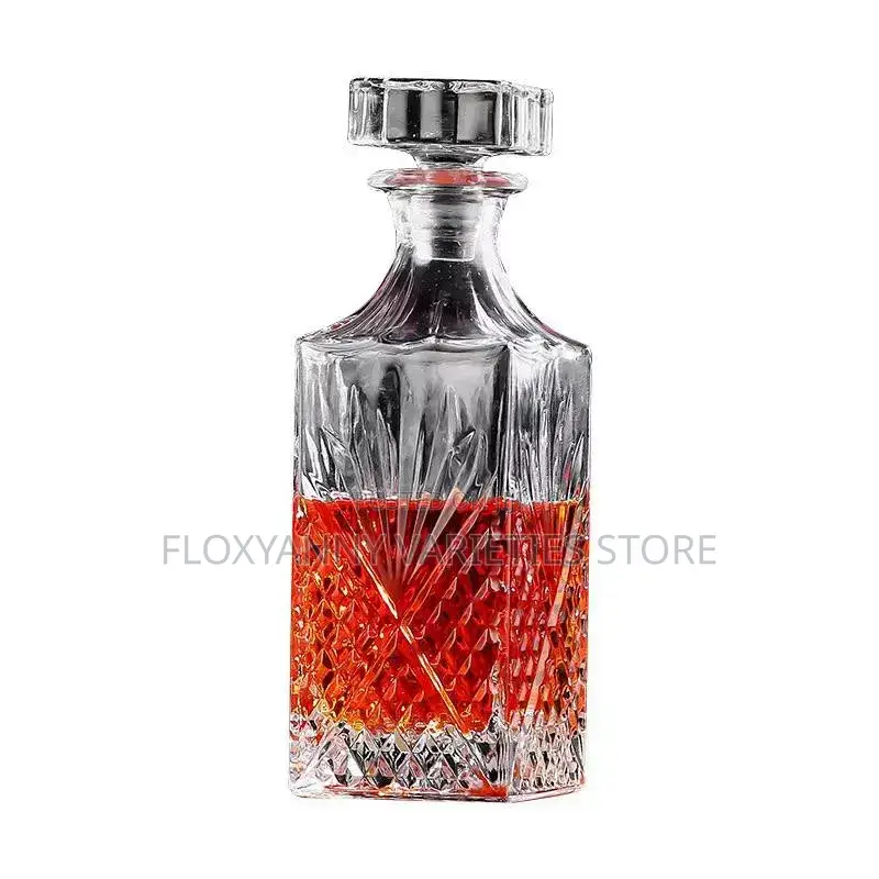 Wine /Whiskey Decanter Glass With Lid