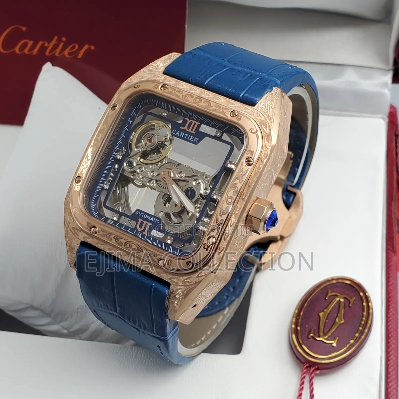 High Quality Cartier Leather Automatic