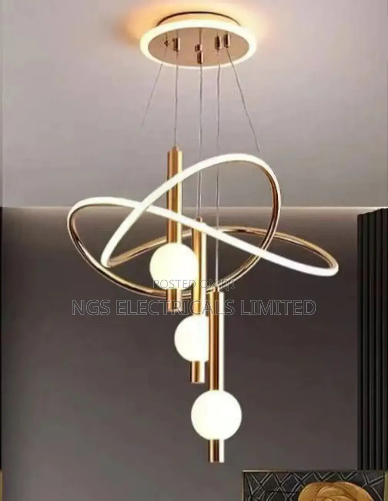 3bulb Microphone Chandelier