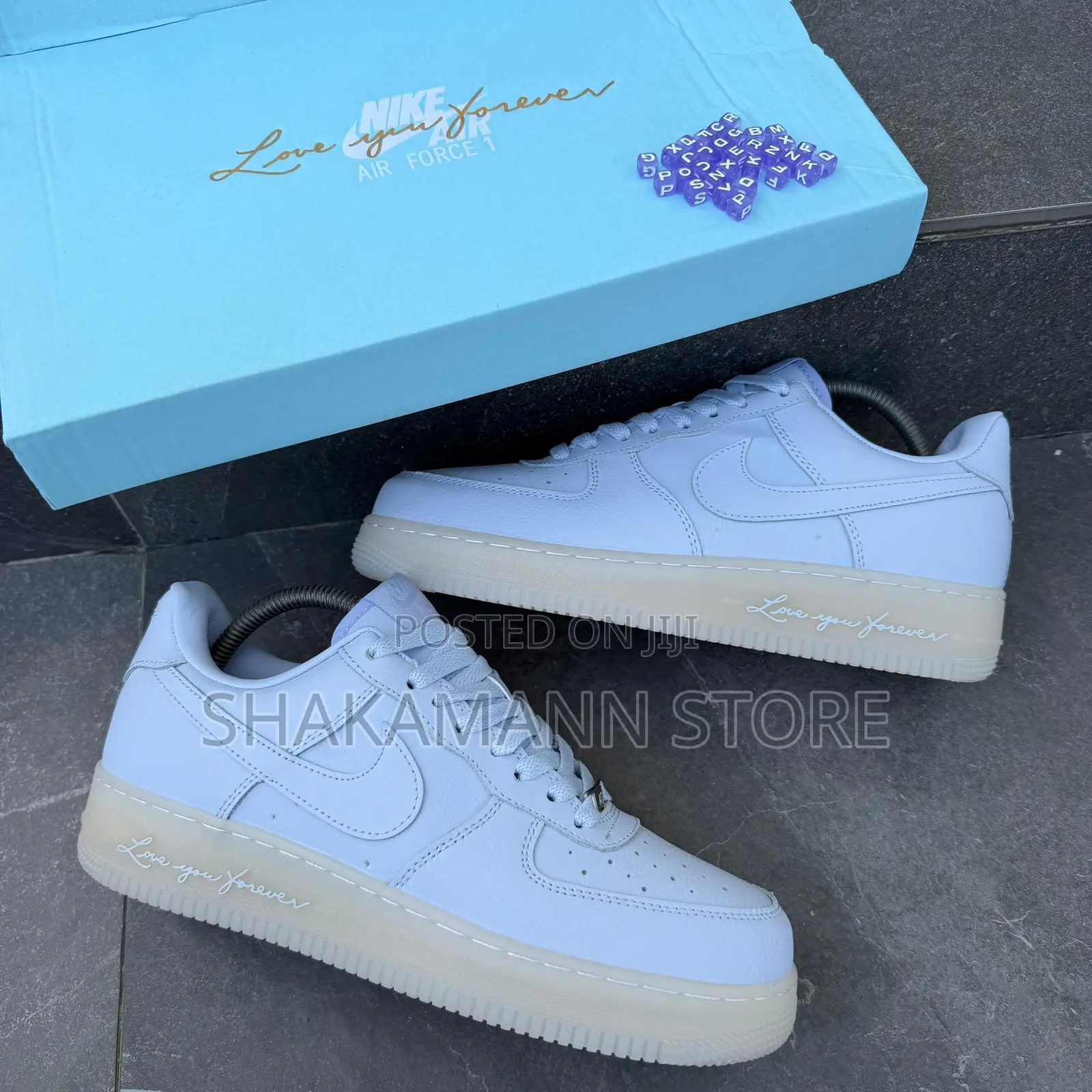 Original Drake X Nike Air Force One Lyf Blue High Grade