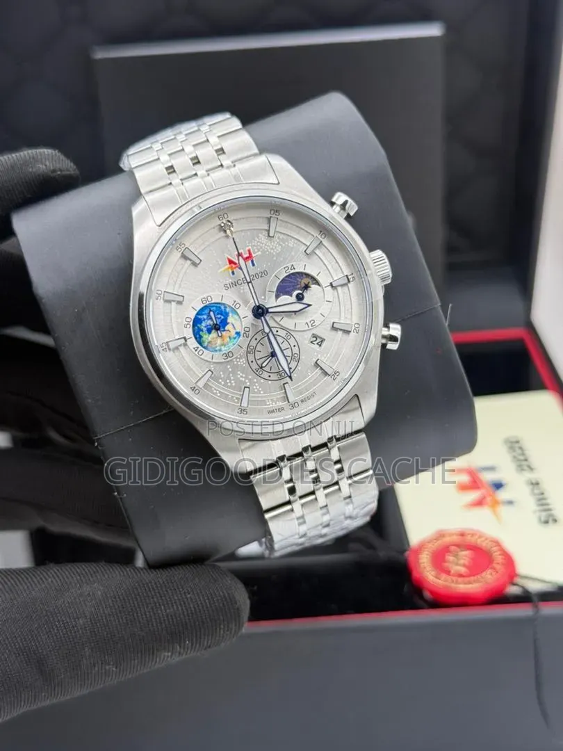 Men's Luxury Multi-Function Chronograph Analog Watch