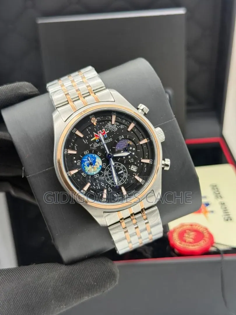 Men's Luxury Multi-Function Chronograph Analog Watch
