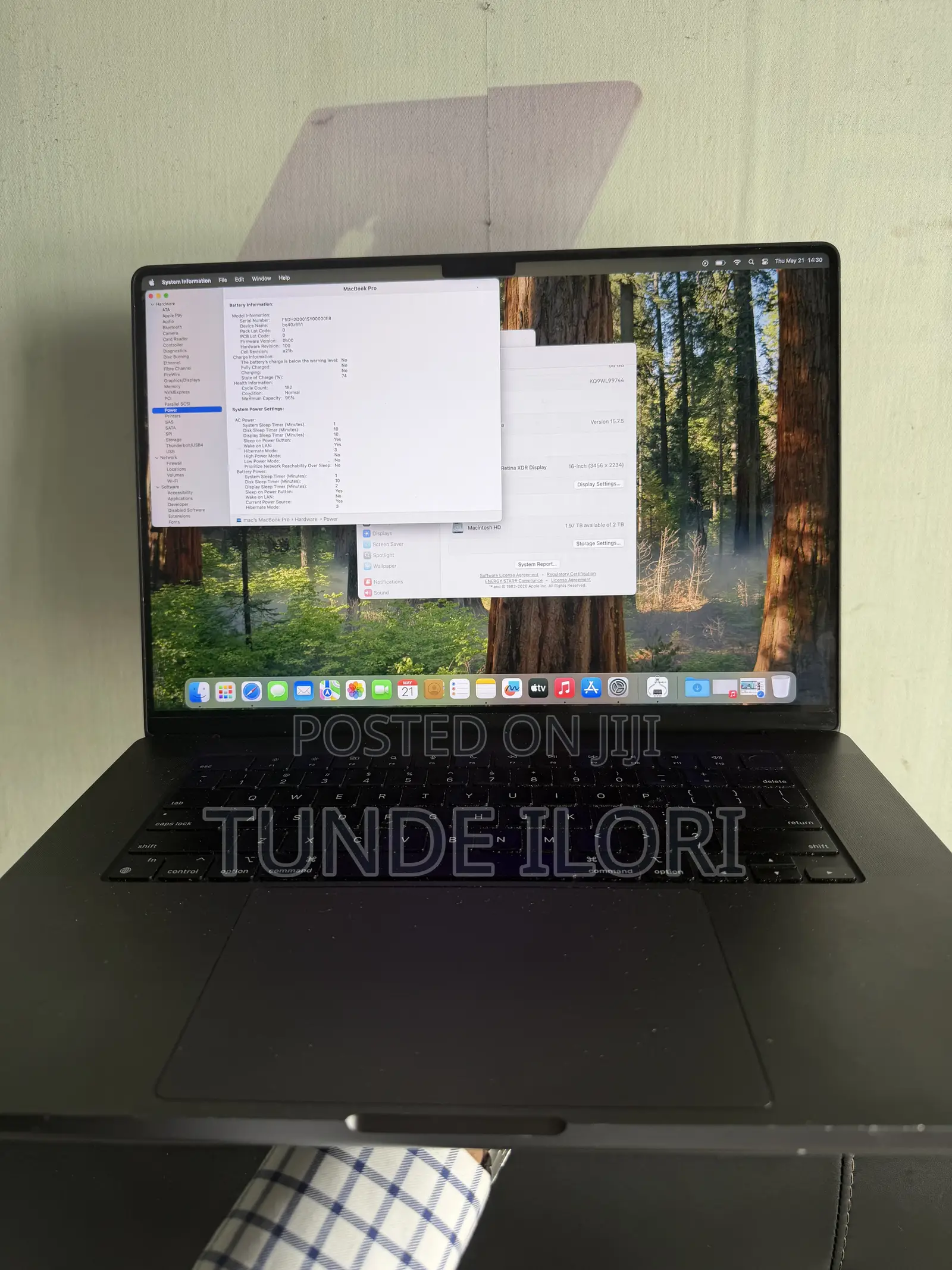 Laptop Apple MacBook Pro 2023 M3 Max 16-inch 64GB Apple M3 Max SSD 2T
