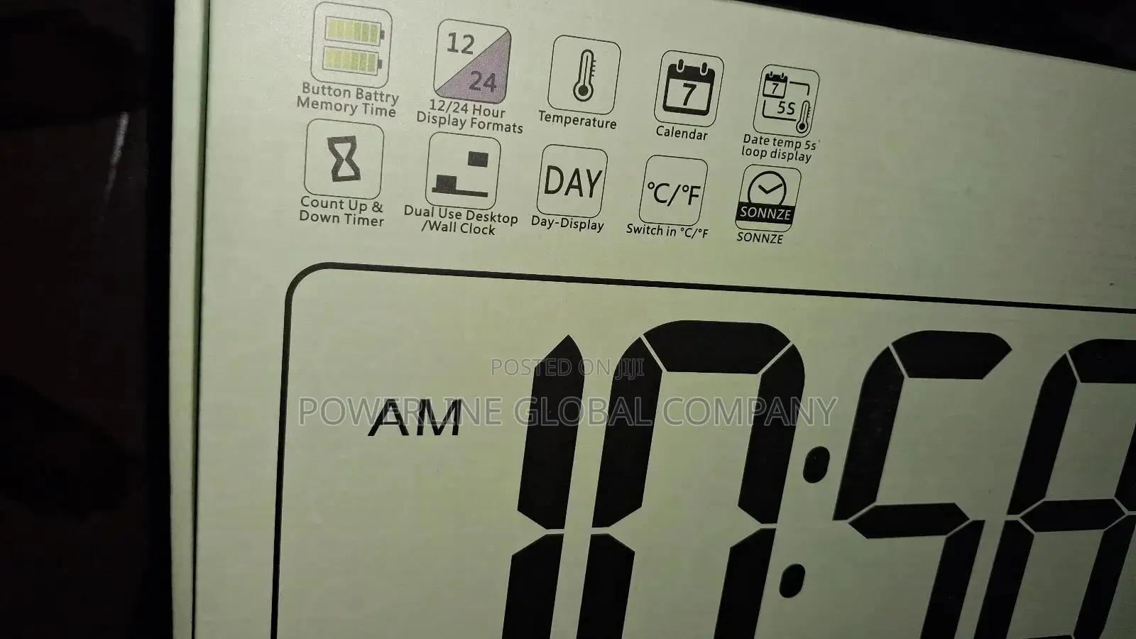 Digital Wall Clock With Count Down/ Alarm/ Bluetooth/ Battery/ Remote
