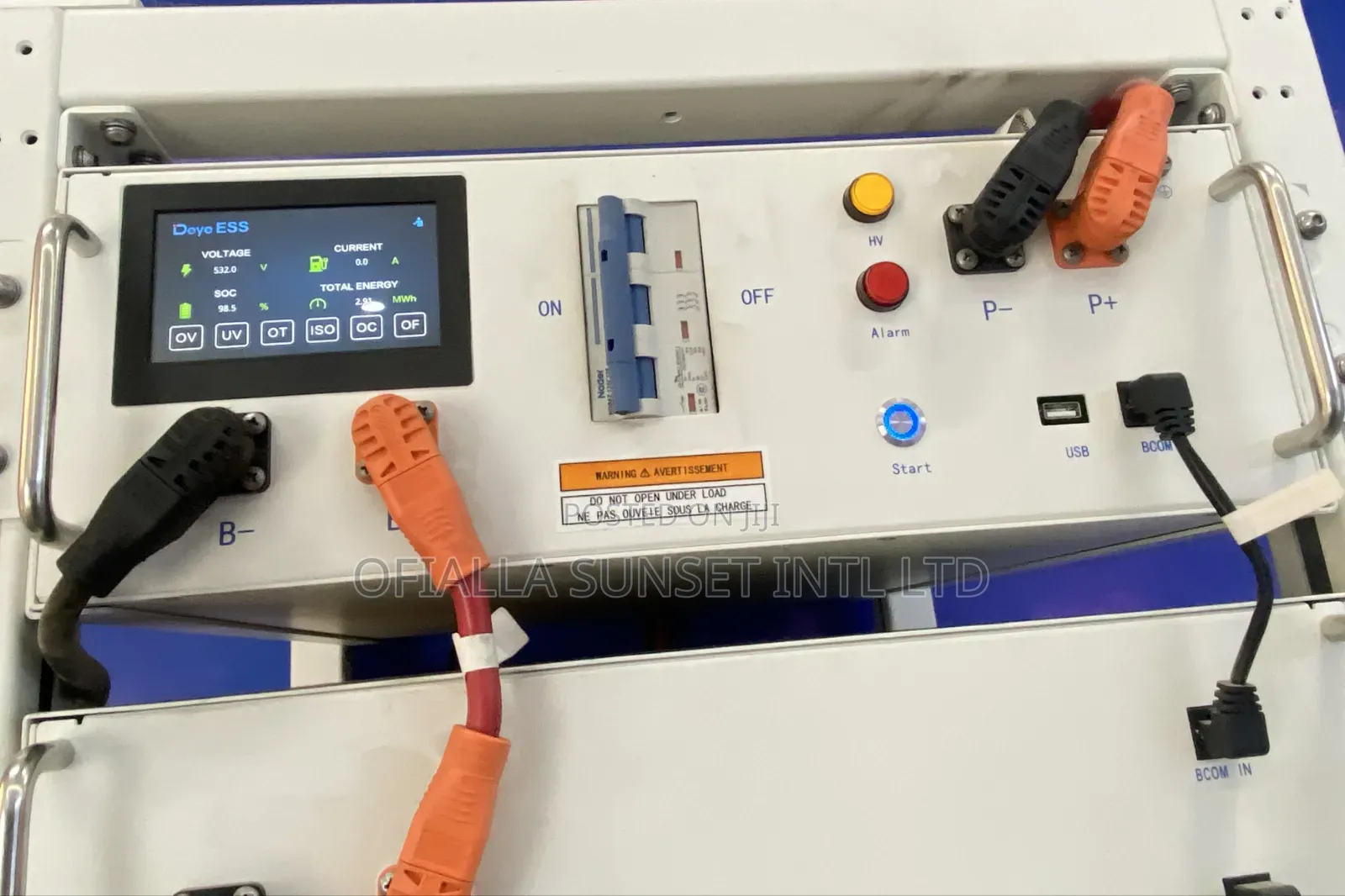 60kwh High Voltage Deye Lithium Battery