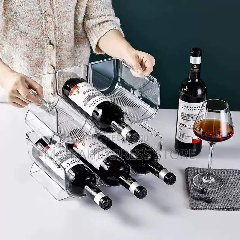Stackable Wine Storage Display Rack (3 Units) T2mm7