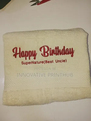 Towel Monogram Printing