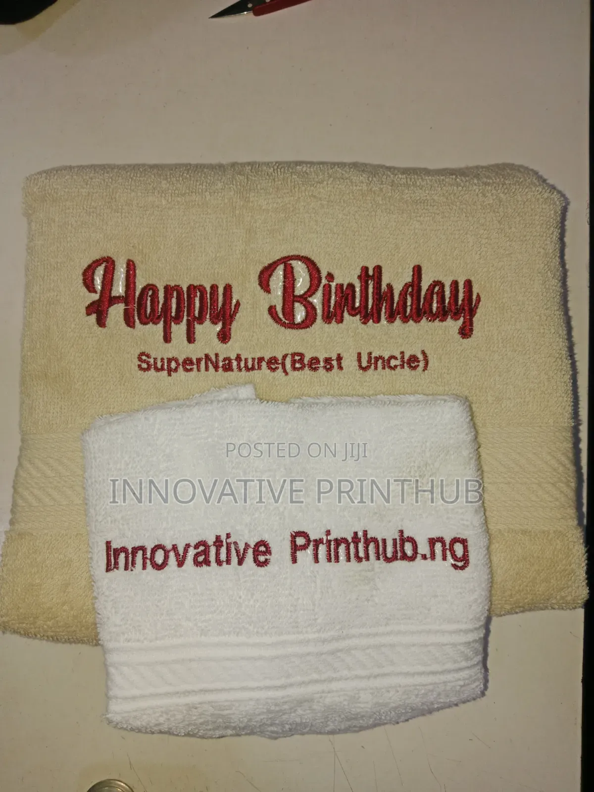 Towel Monogram Printing