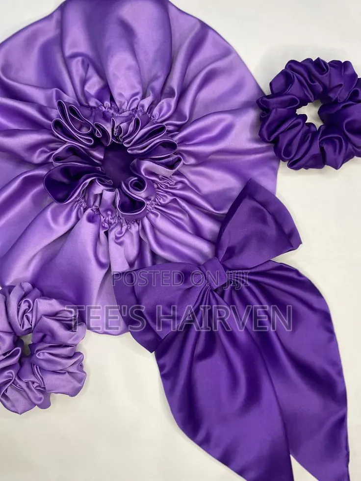 Satin Hair Bonnets Combo