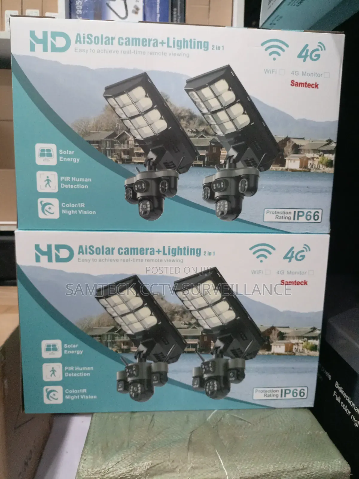 Ai Solar Camera + Lighting 2 In1 With Multiple Lens