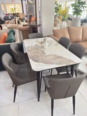 6 Seater Timeless Marble Dining