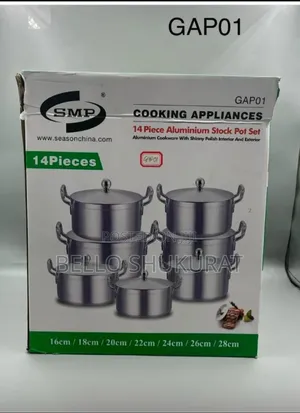 14pcs Aluminum Cookware Pot