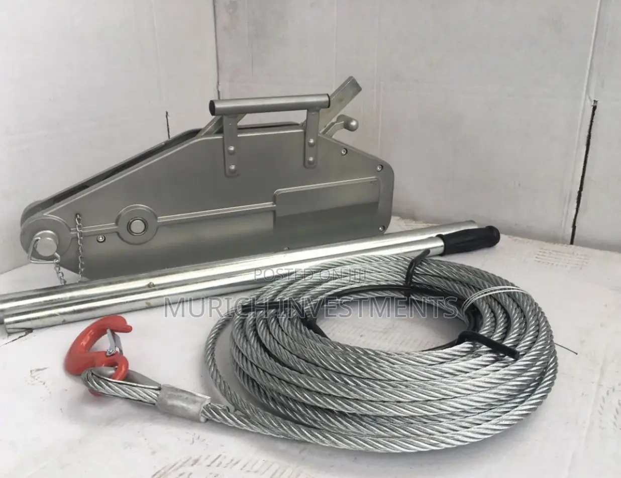1.6 Ton × 20 Meter Tirfor Jack Wire Rope Pulling Winch Cable Puller