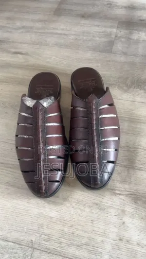 Roberto Moretti Men’S Brown Leather Fisherman Sandals - Size 37-47
