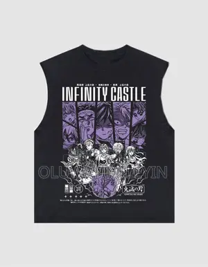Premium Oversized Anime Armless Streetwear Tee