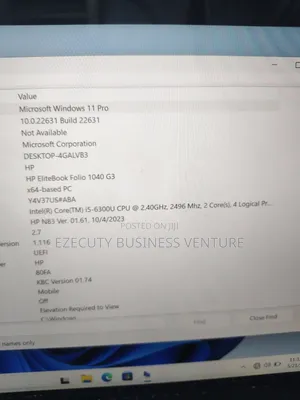 Laptop HP EliteBook 1040 G3 8GB Intel Core i5 SSD 256GB