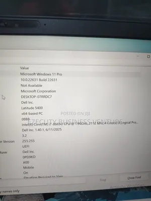Laptop Dell Latitude 5400 8GB Intel Core i7 SSD 256GB