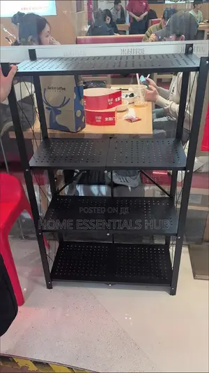 4 Layers Foldable Kitchen Rack/Shelf