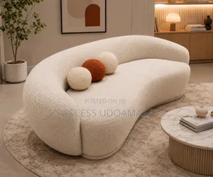 3 Seater White Color Sofa