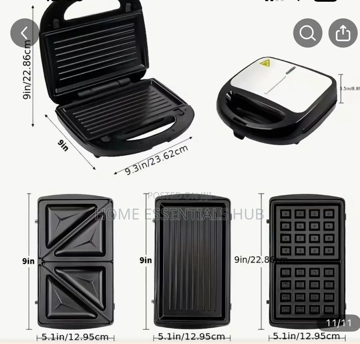 3 in 1 Multifunctional Sandwich Maker