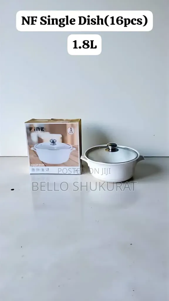 Single Dish Set With Lid